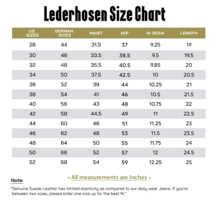 Men's Brown Lederhosen – Traditional Bavarian Leather Shorts