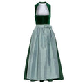 Green Velvet Gingham Dirndl Dress | Dirndl Grace