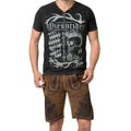 Men's Brown Lederhosen – Traditional Bavarian Leather Shorts