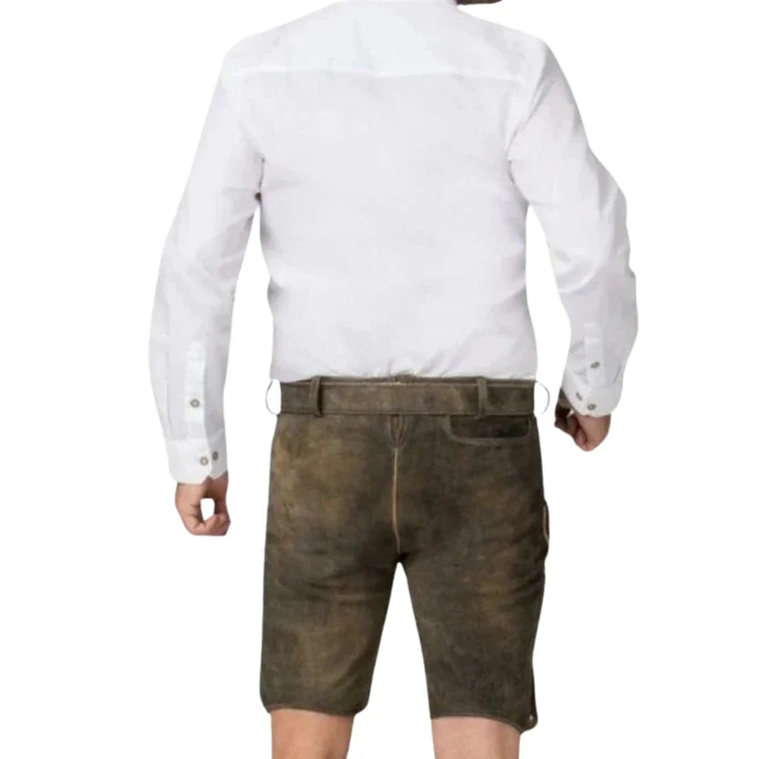 Men's Lederhosen Shorts – Bavarian Trachten for Oktoberfest