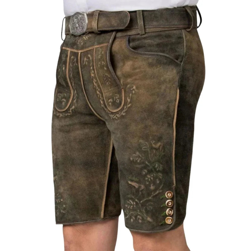 Men's Lederhosen Shorts – Bavarian Trachten for Oktoberfest