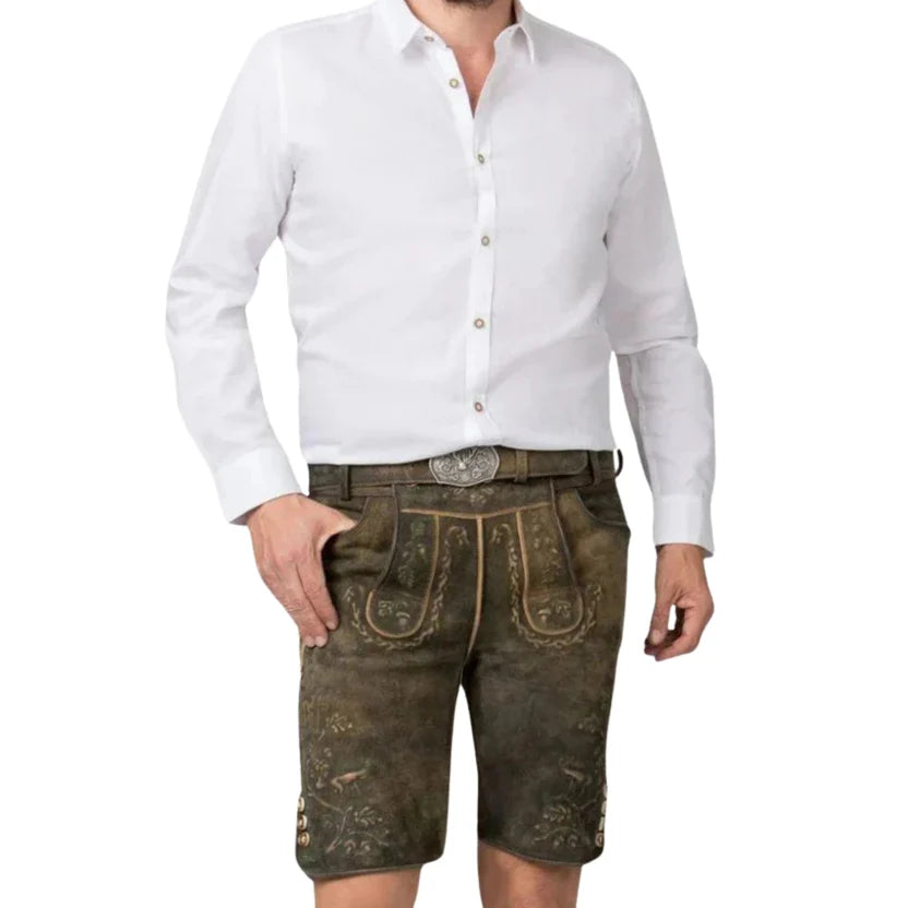 Men's Lederhosen Shorts – Bavarian Trachten for Oktoberfest